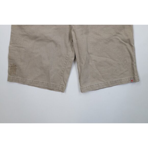 Deadstock Vintage 90s Y2K ES Skateboards Mens 34 Striped Skateboarding Shorts - Picture 4 of 16